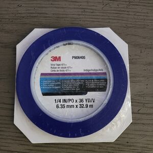 3M Indigo Vinyl Tape 471+ 1/4 in x 36 yd 2 Pack